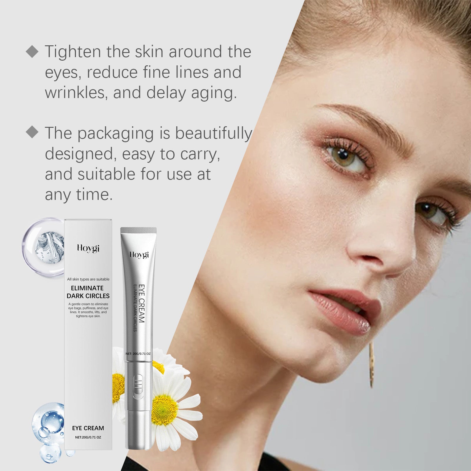 Wrinkle Anti -Aging: Electronic Polypeptide Massage Eye Cream丨Safe and Effective