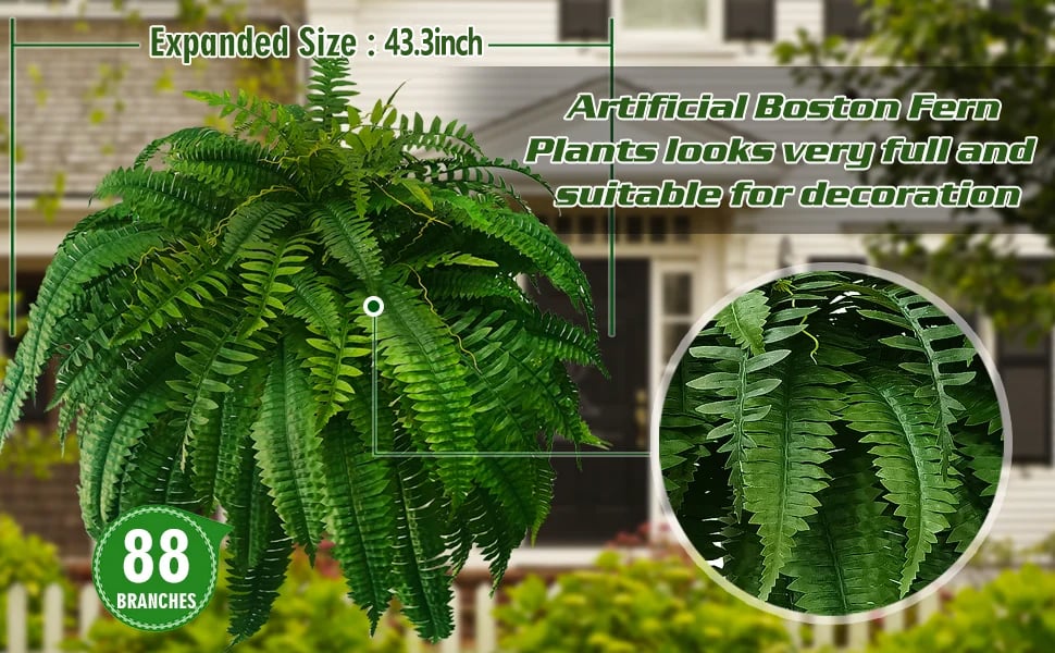 Last Day 75% OFF--UV Resistant Lifelike Artificial Boston Fern